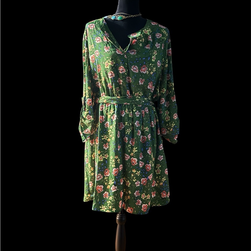 DR2 Green Floral Dress